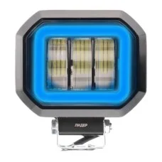 Фара робочого світла Leader + Blue DRL V76 FLOOD 6Led x 5W (90 x 105 x 55) 10-30V/30W/6000K