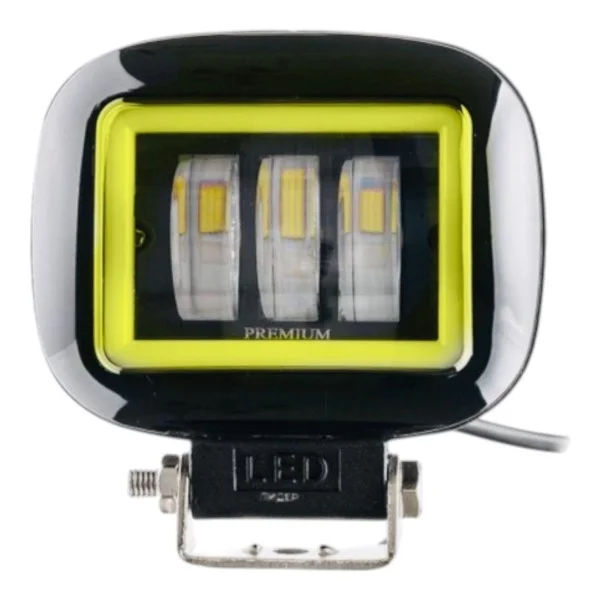 Фара робочого світла Leader + Yellow DRL 88BC FLOOD 3Ledx15W 10-60V/45W/6000K