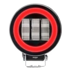 Фара світлодіодна Leader + Red DRL V77 12-24V, 30W (6x5W), 2700Lm 1шт