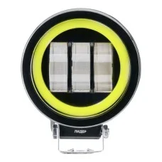 Фара світлодіодна Leader + Yellow DRL V77 12-24V, 30W (6x5W), 2700Lm 1шт