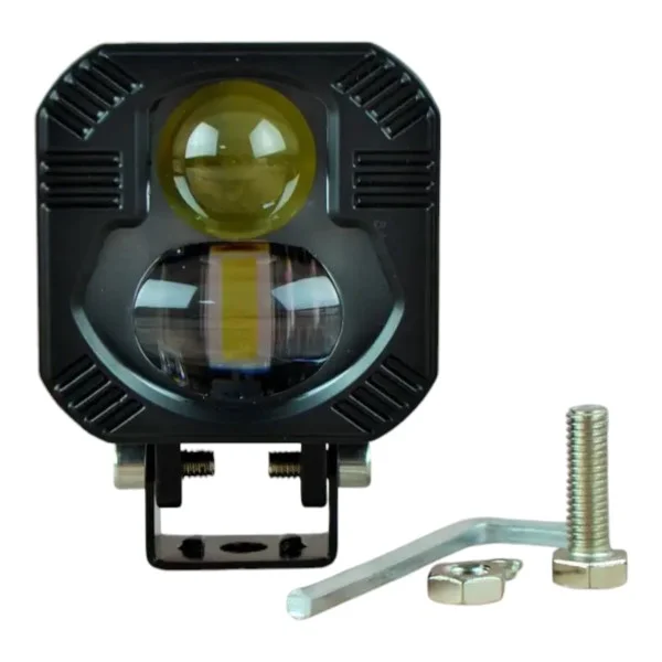 Светодиодная LED фара Leader P-66 40W (2х20W) CREE W/Y 68 х 68 х 49/ 10-60V