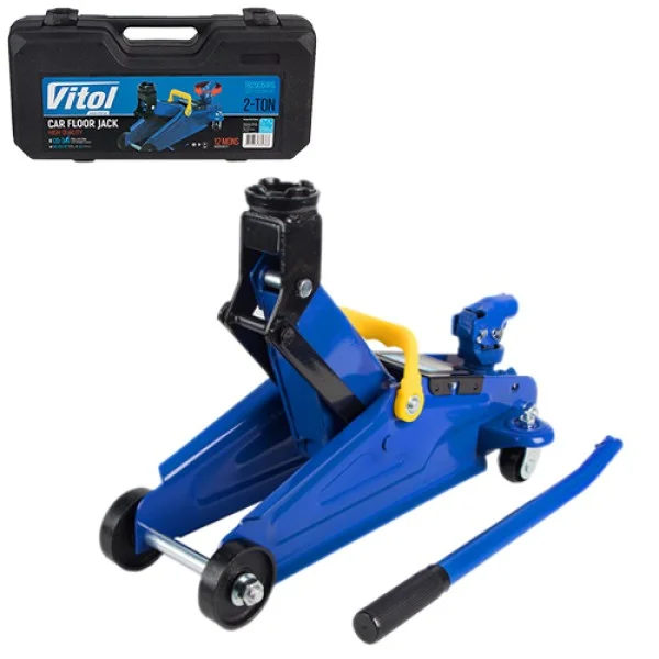 Домкрат гідравлічний підкатний VITOL DP-135340K 2 т,висота підйому від 135 мм до 340 мм (DP-135340K)