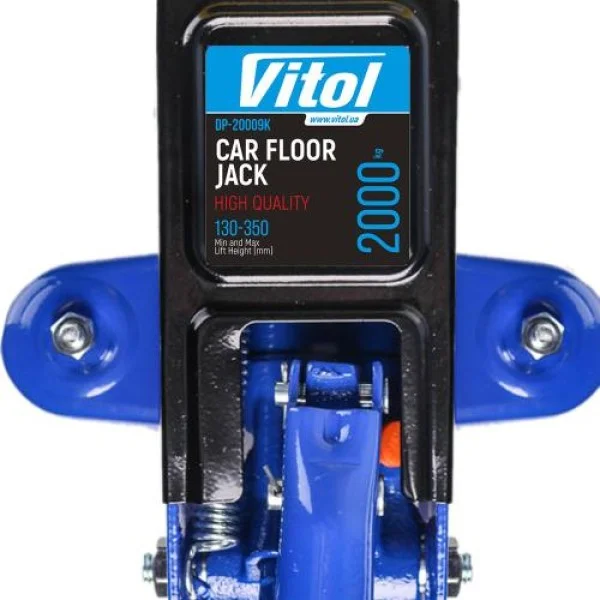 Домкрат гидравлический подкатной Vitol 2 т, 135–335 мм (DP-20009K)