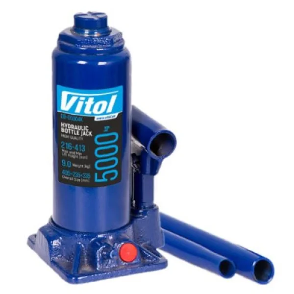 Гидравлический телескопический домкрат VITOL,5Т DB-05004/T90504, высота подъема 216 мм – 413 мм, 4,7 кг (DB-05004)