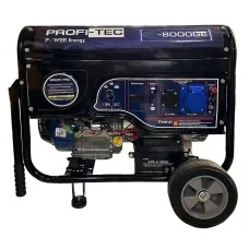 Бензиновый генератор PROFI-TEC PE-8000GE, 8,0 кВт, ручной/электростартер, четырехтактный одноцилиндровый (004765)