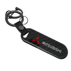 Брелок для автомобільних ключів карбоновий Mitsubishi