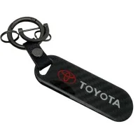 Брелок для автомобильных ключей карбоновый Toyota