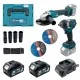 Акумуляторний набір інструментів PROFI-TEC Combo Set 2/1 POWERLine , DGA20BL, DTW500BL,  (2×PT2040MP (4.0 Аг), зарядний пристрій (006264)