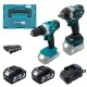 Акумуляторний набір інструментів PROFI-TEC Combo Set 2/6 POWERLine, PCD2820V, DTW500BL,  (2×PT2040MP (4.0 Аг), зарядний пристрій (007055)