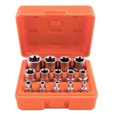 Набор головок Torx Alloid E4–E24, 14 др./1/4", 3/8" и 1/2" DR (НГЭ-424K)