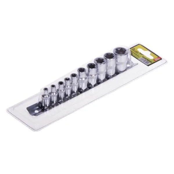 Набор торцевых головок TORX Alloid E4–E18, 10 др./1/4" и 3/8" DR (НГЭ-418Б)