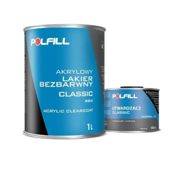 Лак Polfill 2К 2:1 HS Classik 1 л + отвердитель 0,5 л(43140+43142)