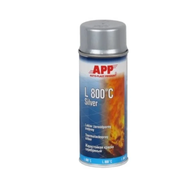 Фарба аерозольна L650*C АРР Black Spray, срібло 400ml(210433)