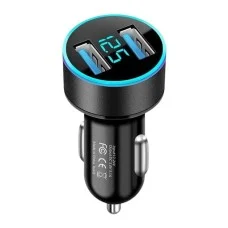 Автомобільний зарядний пристрій Leader з 2 USB і підсвічуванням 5V 3.1A 12-24V